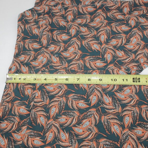 LuLaRoe Peacock Feather Pattern Leggings Size TC Tall & Curvy - Picture 4 of 4